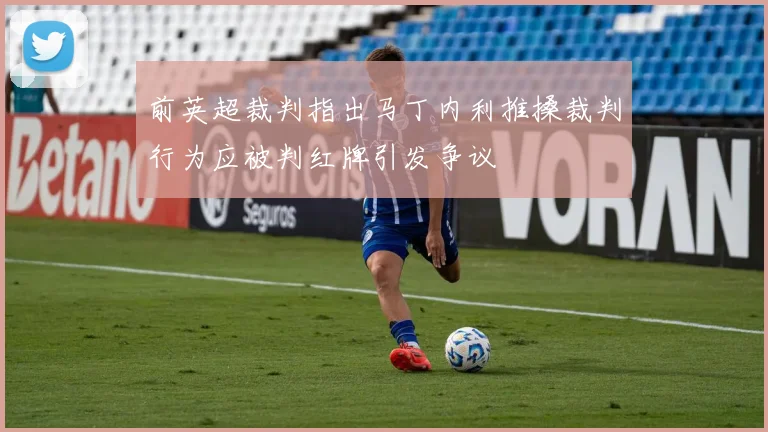 前英超裁判指出马丁内利推搡裁判行为应被判红牌引发争议